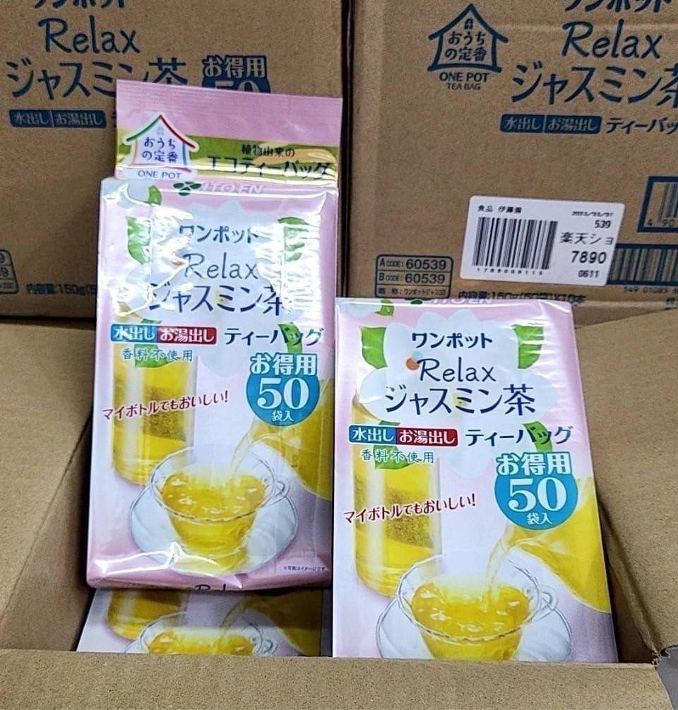 ชามะลิขนาด 50 ซอง จากญี่ปุ่น 50 tea bags Itoen Relax Jasmine Tea