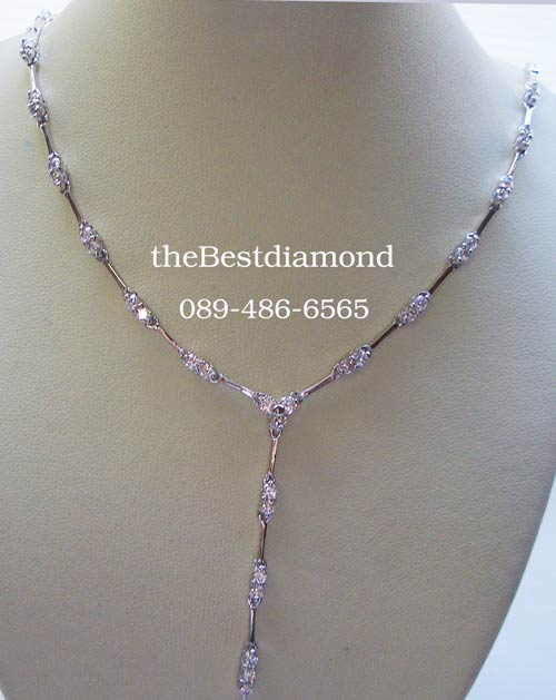 สินค้าหมด===BN024RD+++สร้อยเพชร Y style แบบเพชร2 เม็ด++สร้อยเพชรรูป Y งานModern น่ารัก ใส่แล้วดูดี เพชรแวววาว วิ๊งๆ สวยค่ะ ใส่ออกงานได้สบาย