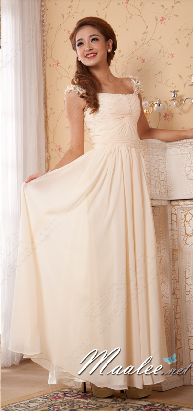 พร้อมส่ง ชุดราตรียาว สีขาว จับเดรปอกรูปหัวใจ ไหล่แต่งดอกไม้ 3 มิติสวยหวาน