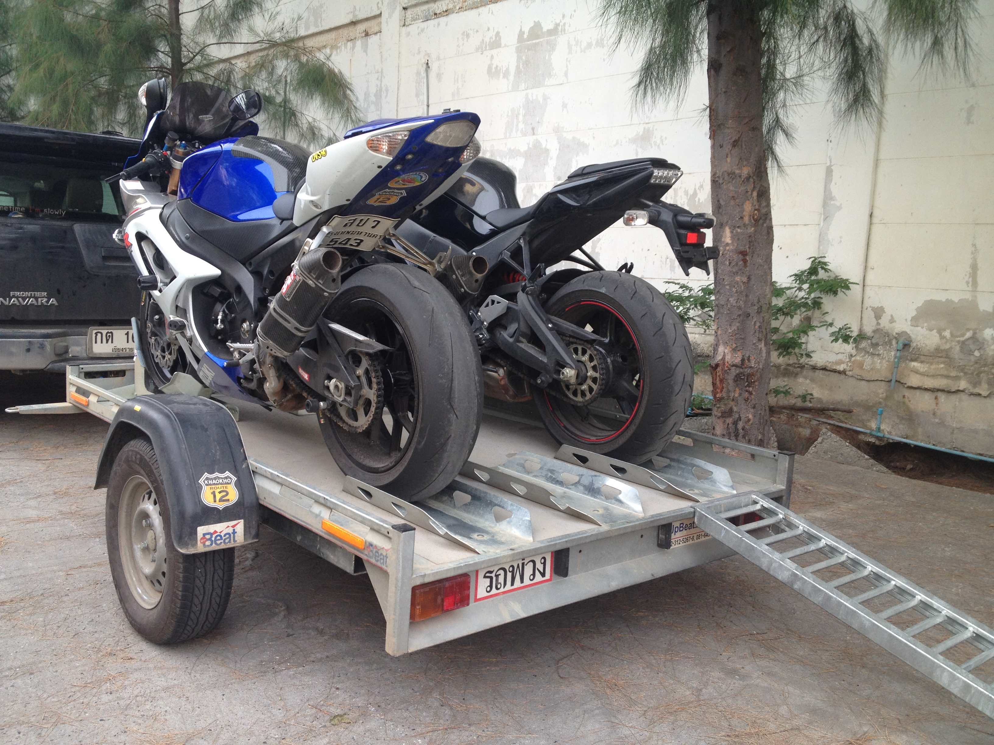 รถพ่วง อัพบีท UPBEAT Dirt Bike JR. BIKE rail motorcycle trailer, 2 BIKES