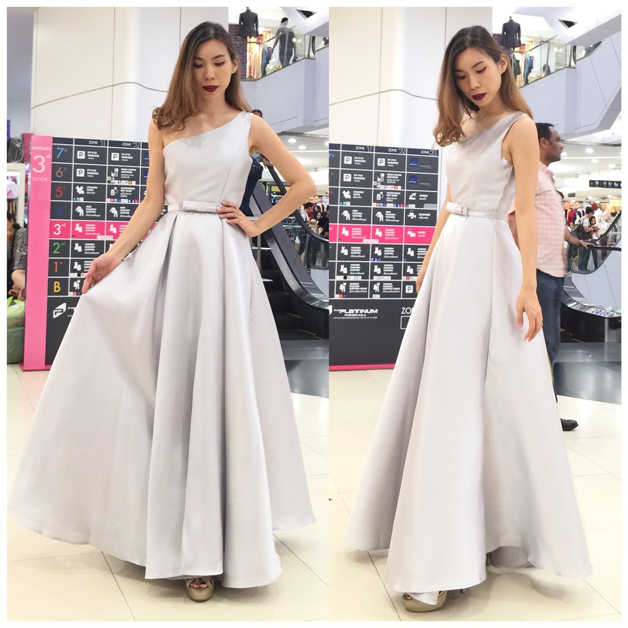 ชุดเพื่อนเจ้าสาว สีเทา สีเงิน รวมแบบ ตัวอย่าง สั่งสีและแบบอื่นๆได้ เช่า 500