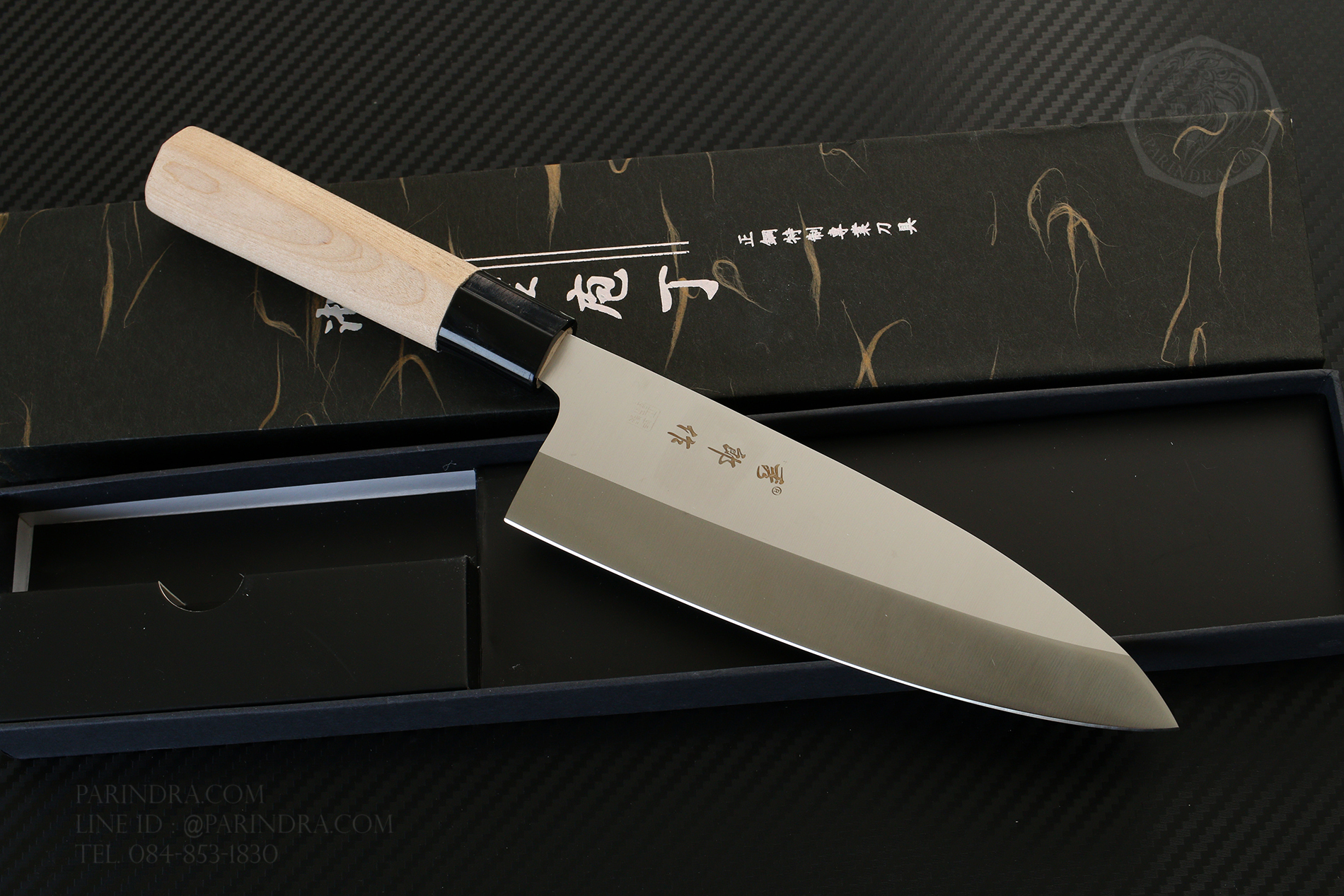 มีดเดบะ เชฟญี่ปุ่น ด้ามไม้ ลับคมด้านเดียว คมสุดยอด ขนาด 12 นิ้ว คุณภาพดีมาก