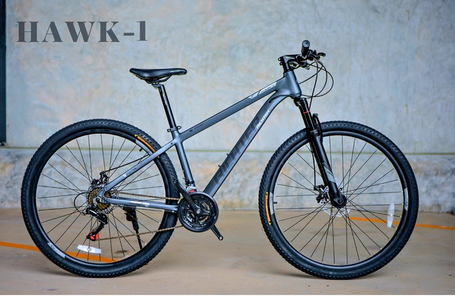 จักรยานเสือภูเขา RICHTER HAWK ล้อ 27.5 นิ้วเฟรมอลูมินั่ม ลบรอยเชื่อม ซ่อนสาย ชุดขับเคลื่อน Shimano Tourney 21sp NEW2025