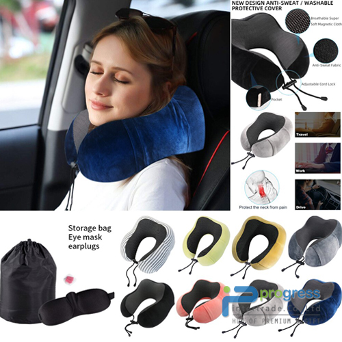 หมอนรองคอ ผ้ากำมะหยี่