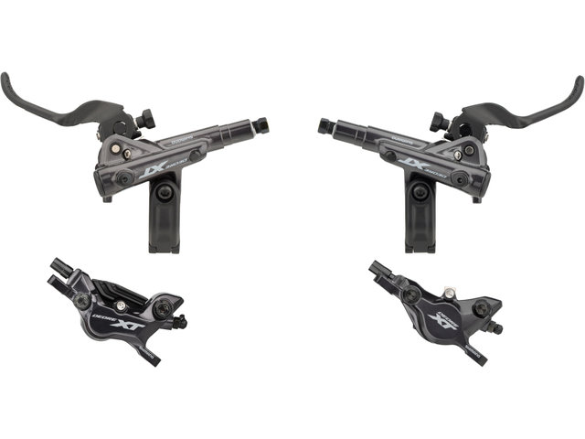 ชุดดิสเบรก XT, BLM8100/BRM8120, รุ่น 4 พอร์ต, แผ่นเบรก RESIN, 1000/1700MM, มีกล่อง