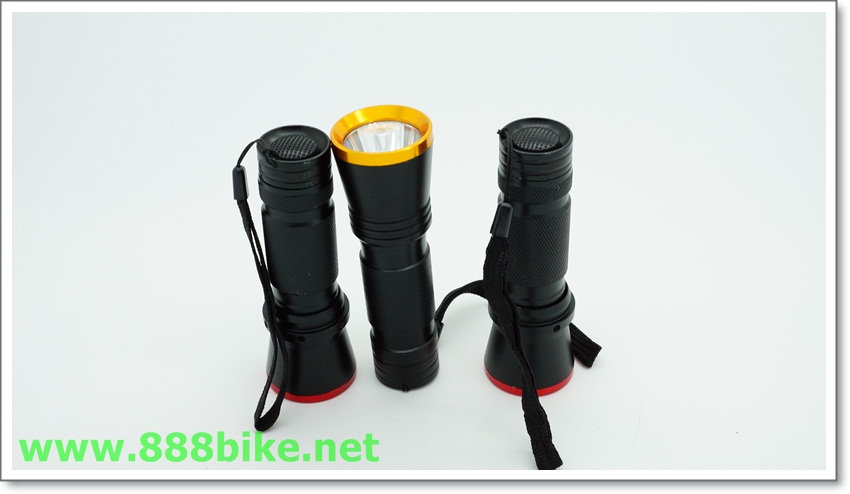 ไฟหน้าจักรยาน 17 Watt ขอบสีแดง ขอบสีทอง LEDSW1