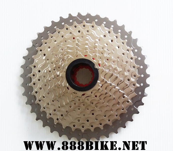 สเตอร์หลัง SUNRACE CSMX3, 11-40 ,11-42T CASSETTE MTB 10 SPEED CHAMPAGNE