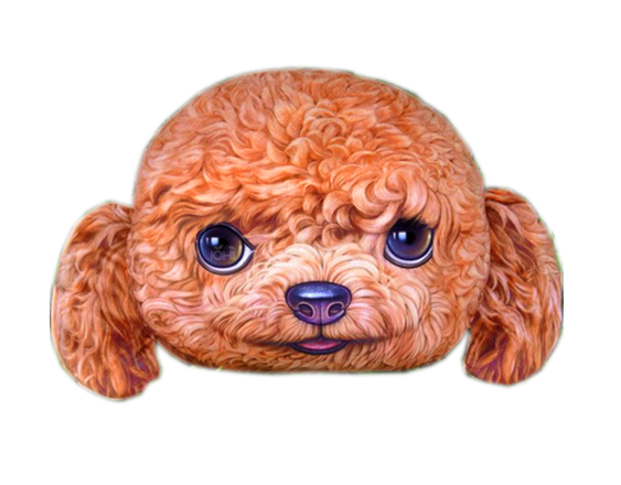 (พร้อมส่ง) หมอนหน้าน้องหมา 3 มิติ (50*40 cm.)