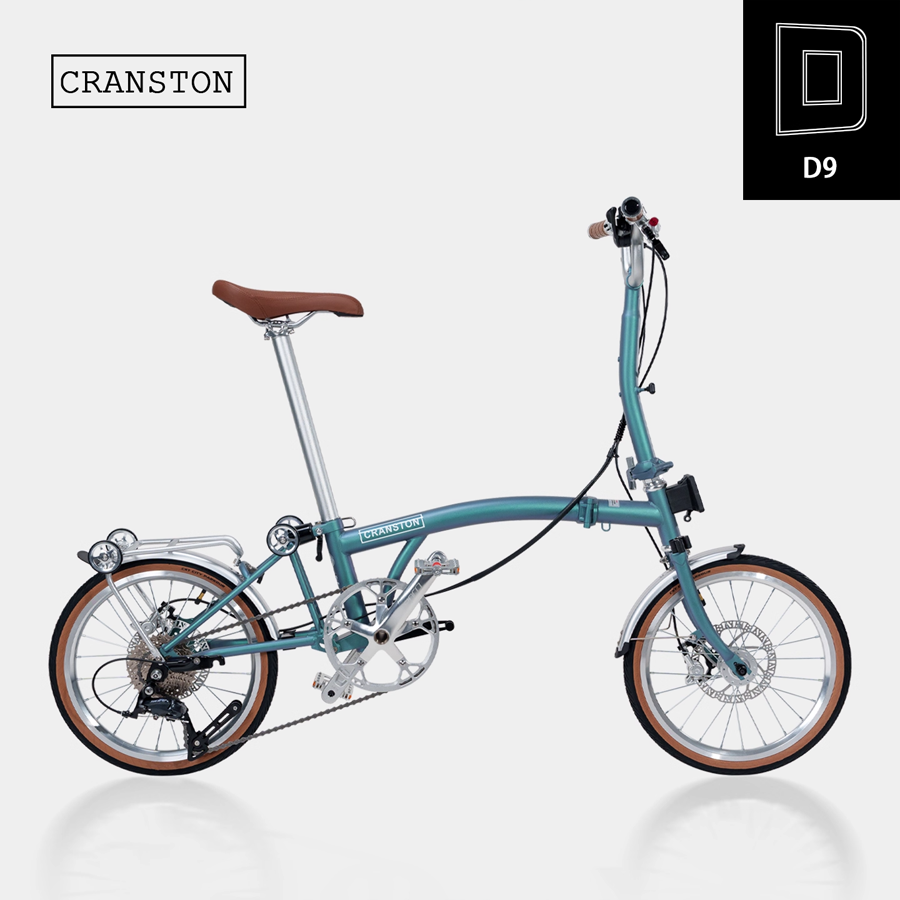 CRANSTON D9 — 16” Disc Brake Folding Bike with Shimano 9-Speed | Ultra-Light 11.5kg | Max Load 120kg