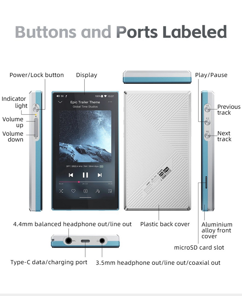 FiiO JM21 DAP พกพา ชิป Dual CS43198 + Dual SGM8262 รองรับ Hi-Res ประกันศูนย์ไทย