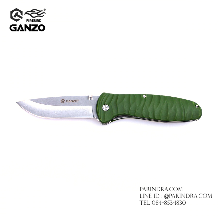 มีดพับ Ganzo กานโซ่ รุ่น Ganzo G6252-GR ด้ามสีเขียว ของแท้ 100%