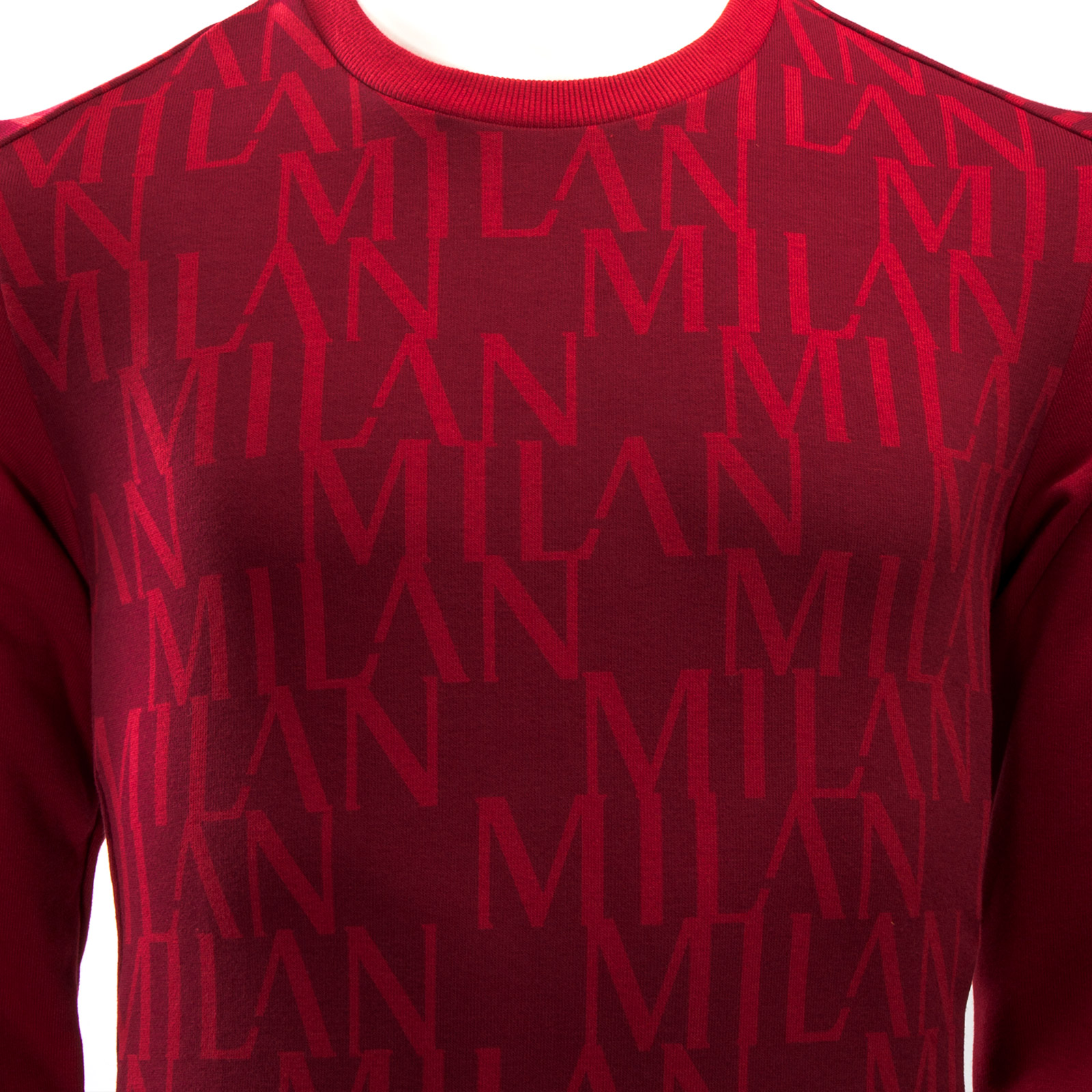 เสื้ออดิดาสเอซีมิลาน adidas Milan Graphic Sweatshirt สีแดง ของแท้