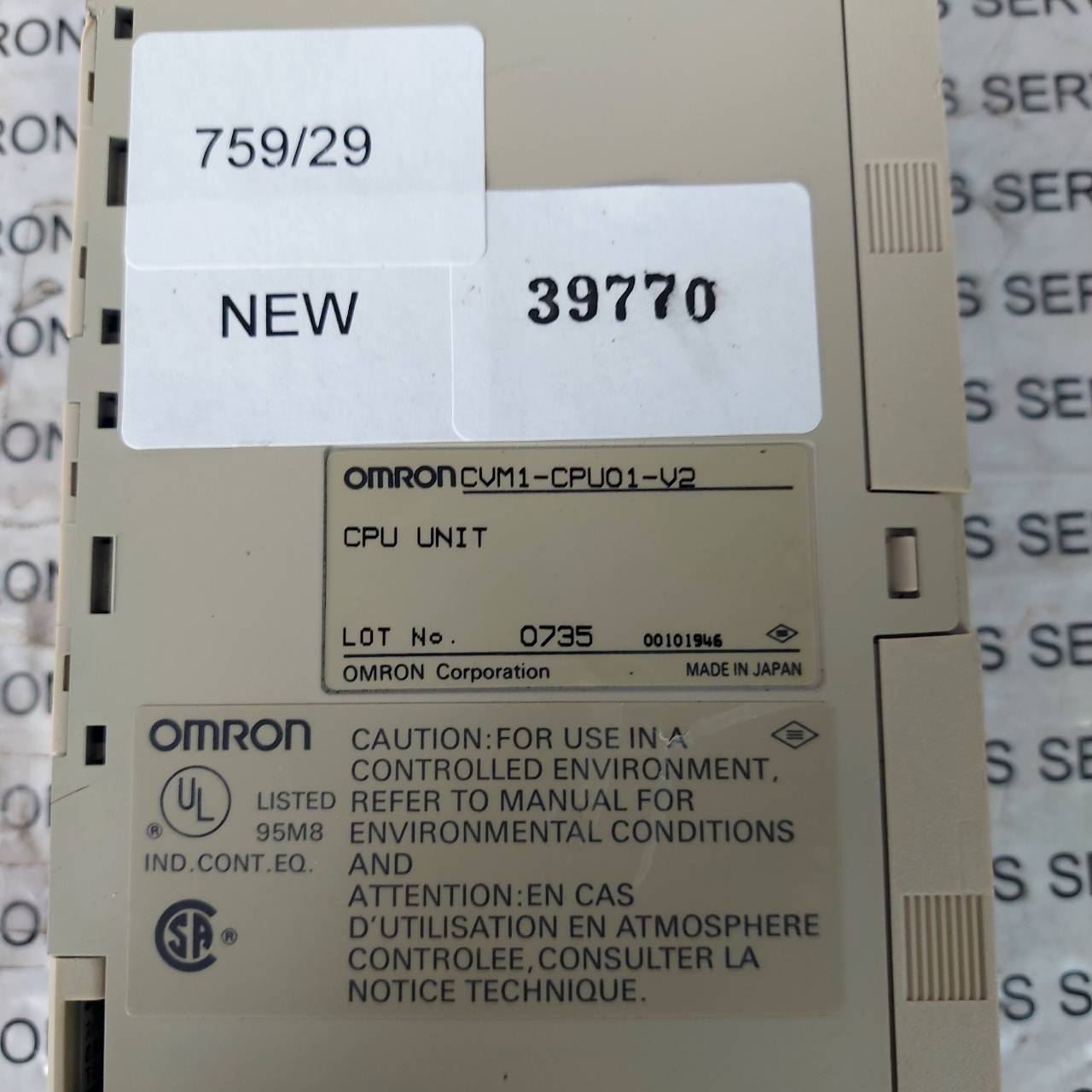 CUM1-CPU01-V2 PLC " OMRON "