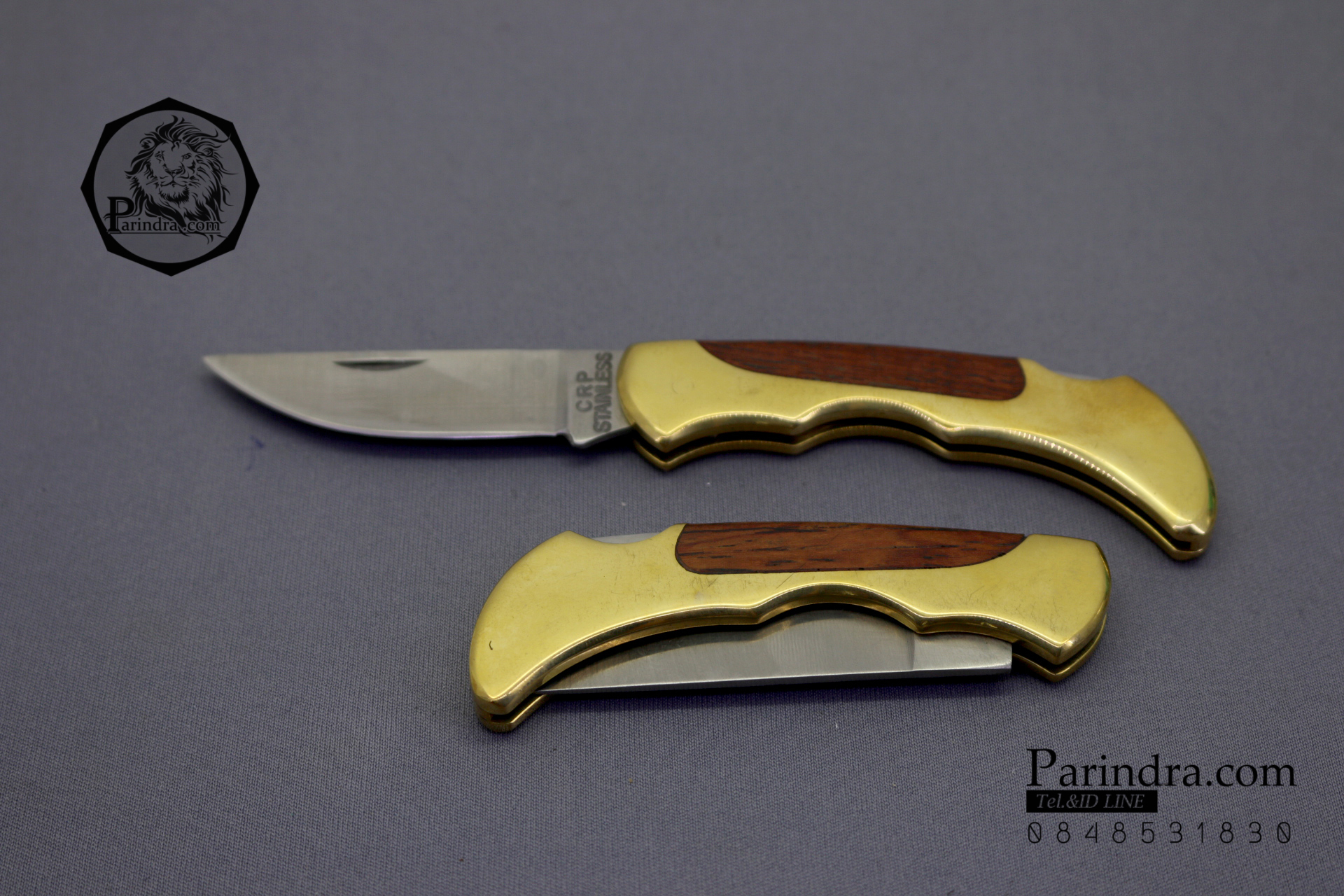 มีดพับ ด้ามทองเหลือง Classic ขนาดเล็ก พกพา ราคาประหยัด