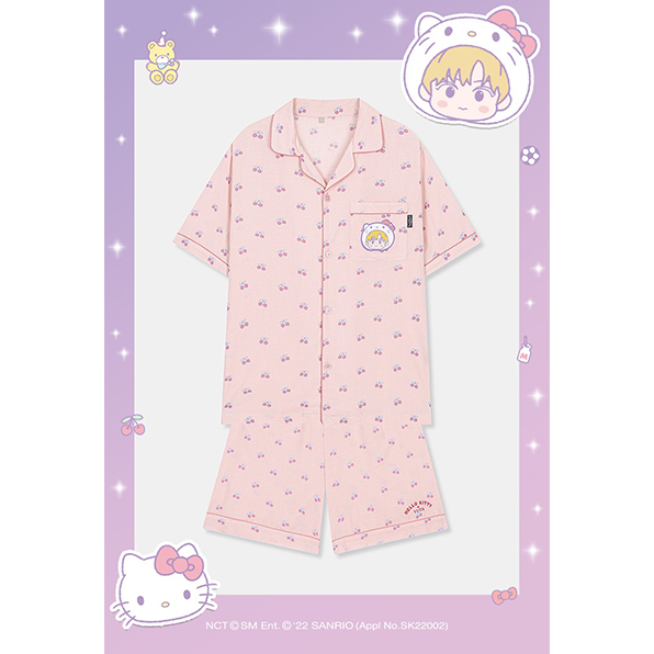 #NCT YUTA x SANRIO SHORT SLEEVE PAJAMA [PINK] -เข้าไทย 20-9-22-
