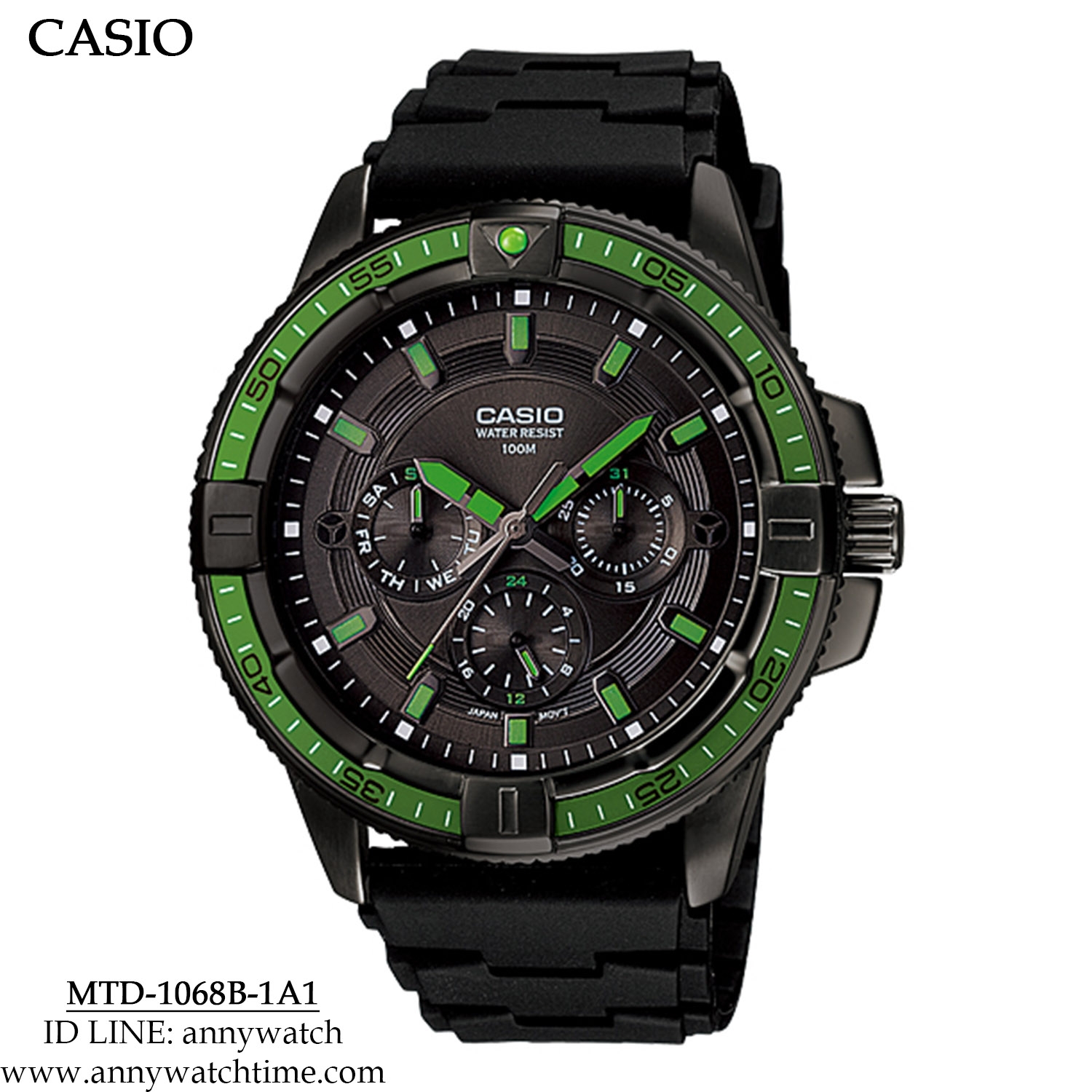 CASIO MTD-1068B-1A1
