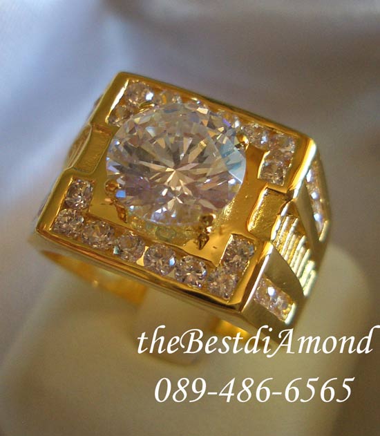 BR807+++แหวนชายดีไซน์สี่เหลี่ยมหรูหรา+++หรูสุดๆ เพชรแพรวพราว พร้อมโชว์เพชรขนาด 2 กะรัตกว่าๆ สวยเหมือนออกมาจากร้านจิวเวลลี่เลยค่ะ