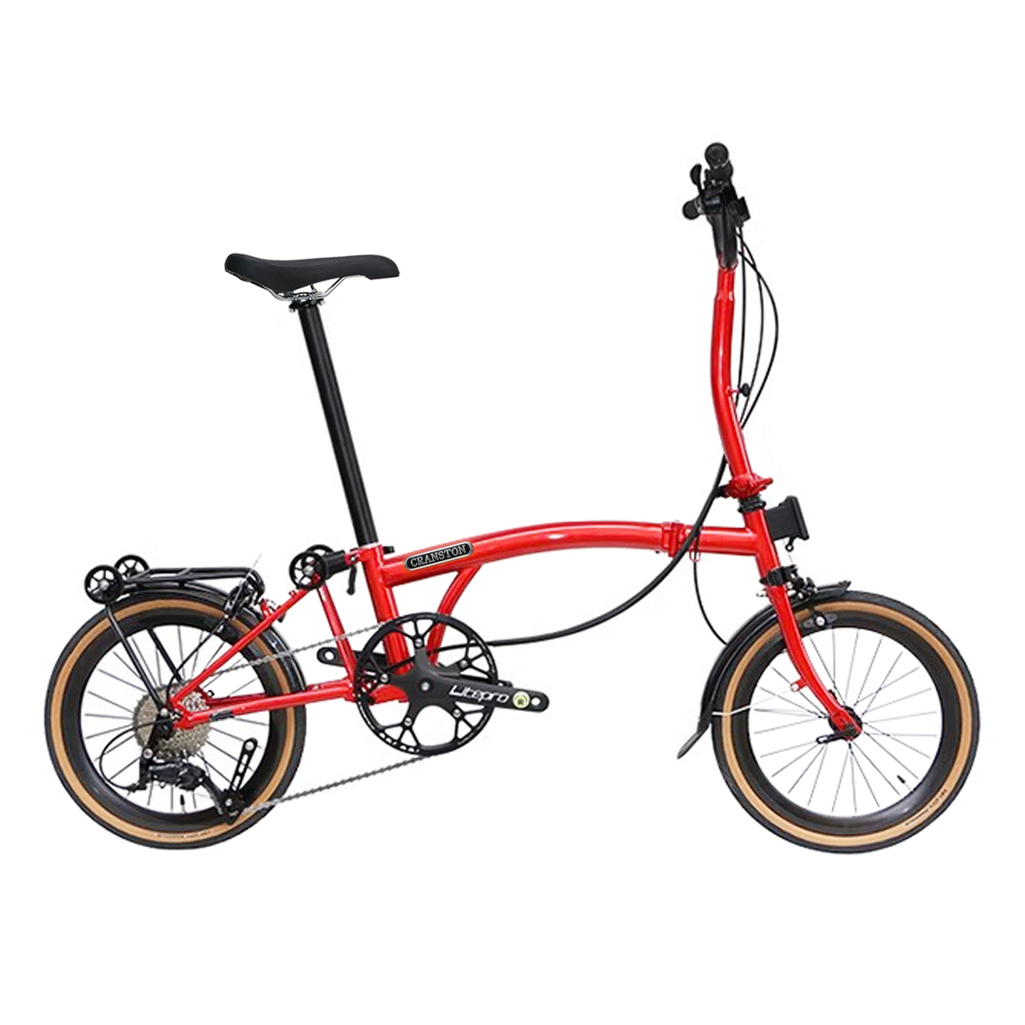 จักรยานพับ Cranston R9 16 นิ้ว 9 สปีด น้ำหนักเบา 12.5kg พับ 3 ทบ ดีไซน์เรโทร 16 สี — ปั่นในเมือง ปั่นไปทำงาน สะดวกพกพา