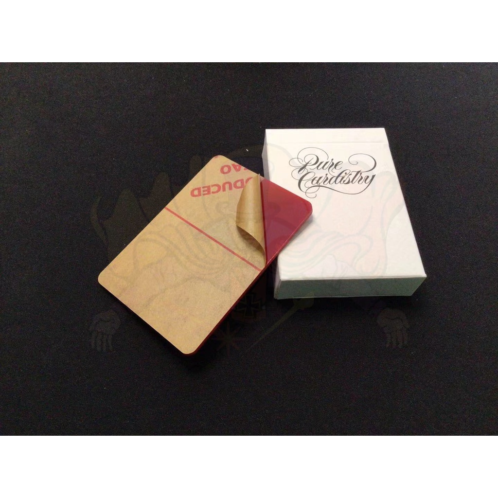 อุปกรณ์เสริมมายากล แผ่นพลาสติก ฝึกตัดไพ่ Trainer Deck (Pure Cardistry) By TCC