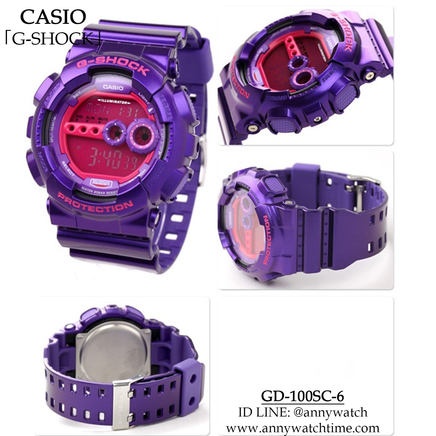 G-SHOCK GD-100SC-6 - จำหน่ายนาฬิกาของแท้ 100% รับซ่อมนาฬิกา 