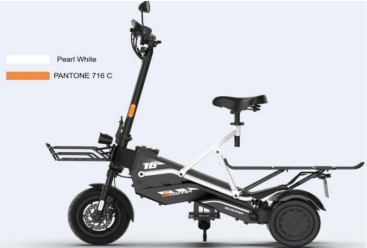 สกูตเตอร์ไฟฟ้า PXID Bestride Pro Electric Scooter New Design 3 Wheel 1000W, batt 48v 23.4Ah มาตรฐานยุโรป (F2)