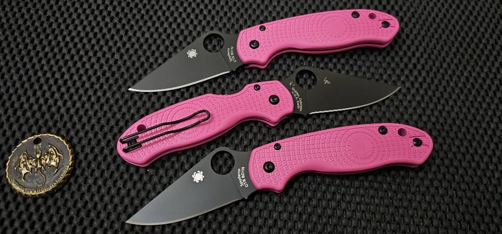 Spyderco Para 3 Lightweight Compression Lock Pink FRN