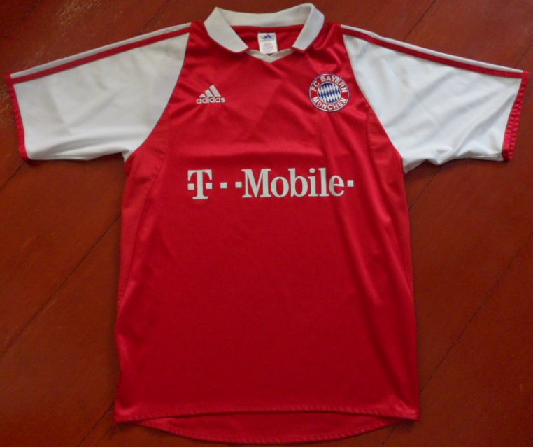 เสื้อฟุตบอล ทีมสโมสรบาเยิร์น มิวนิค ชุดเหย้า 2003/05 S-Size / BAYERN MUNICH Football Shirt Home Kit 2003/05 Jersey S-Size