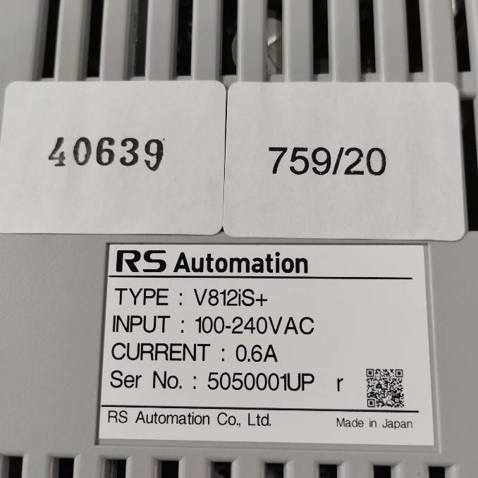 V812iS+ HMI " RS Automation "