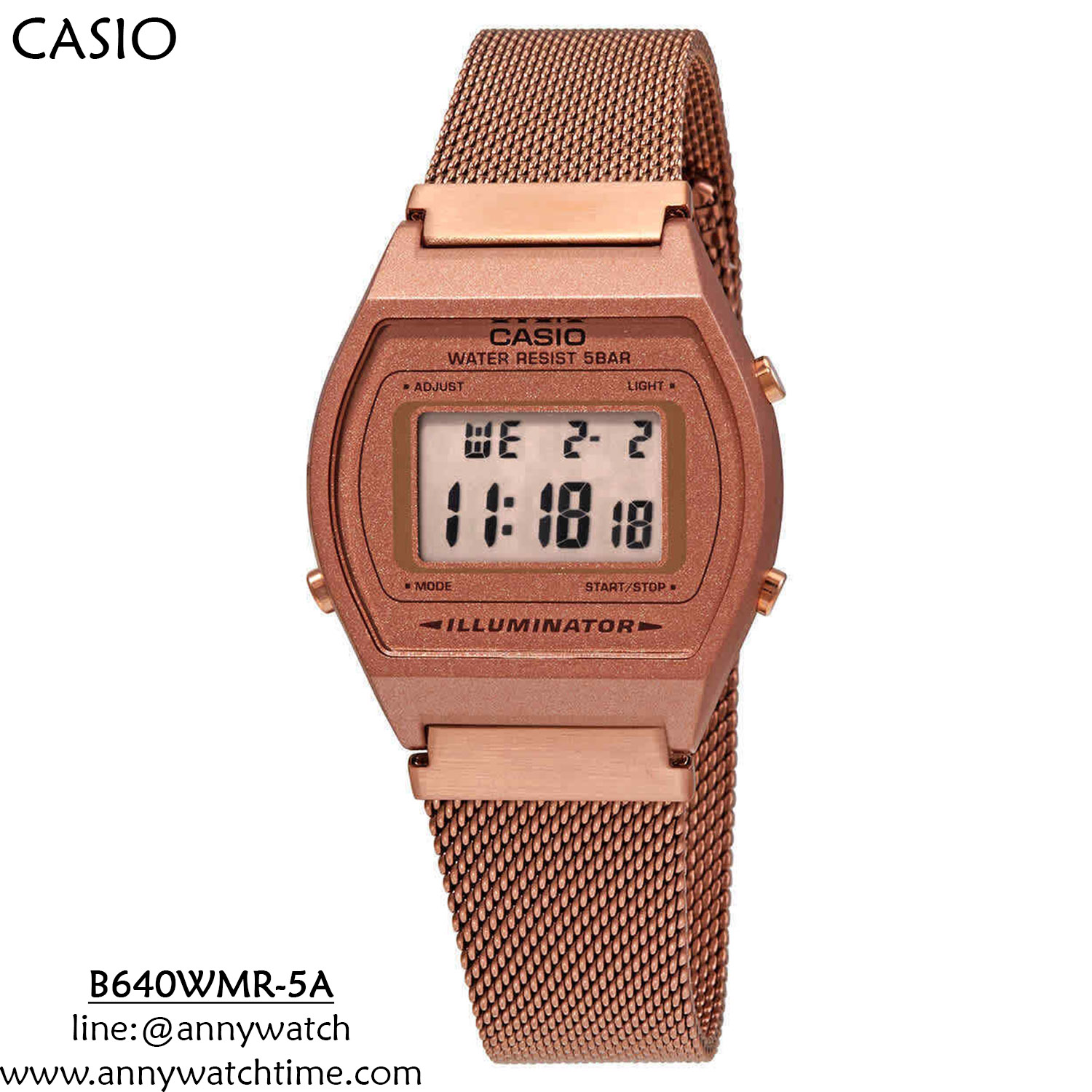 CASIO B640WMR-5A