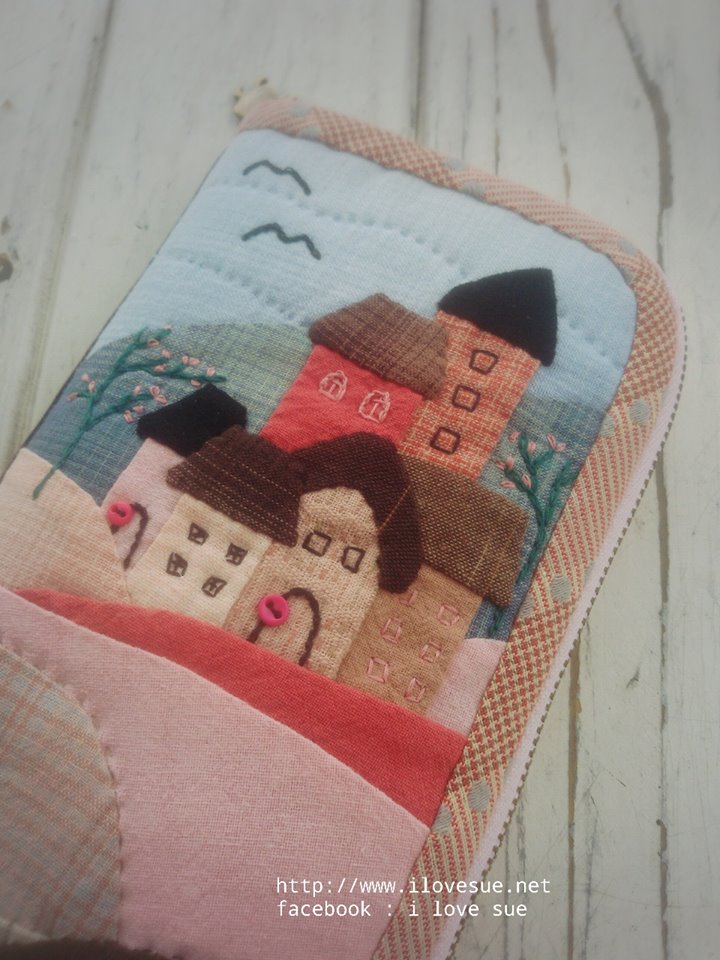 กระเป๋าใบยาวเทคนิคแอพพลิเค่ - สั่งทำ ไม่มีพร้อมส่ง