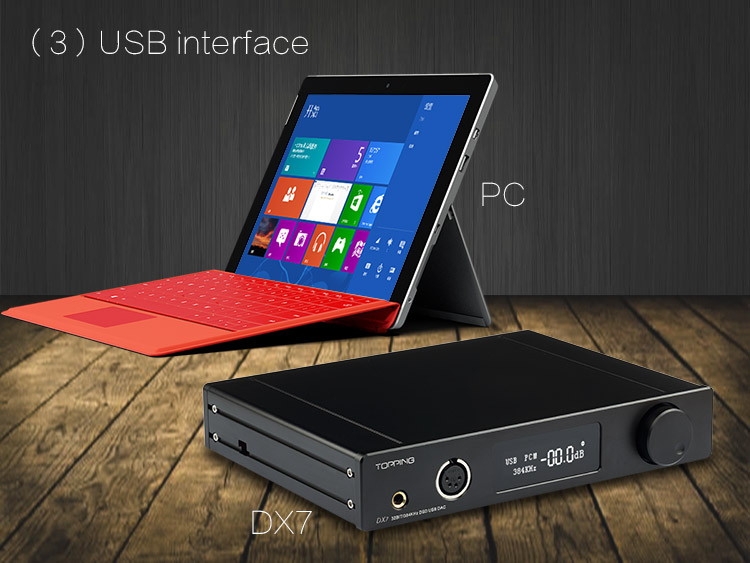 ขาย TOPPING DX7 DAC/AMP ตั้งโต๊ะชุดใหญ่ระดับ Hi-Res รองรับ DSD มาพร้อม Remote control