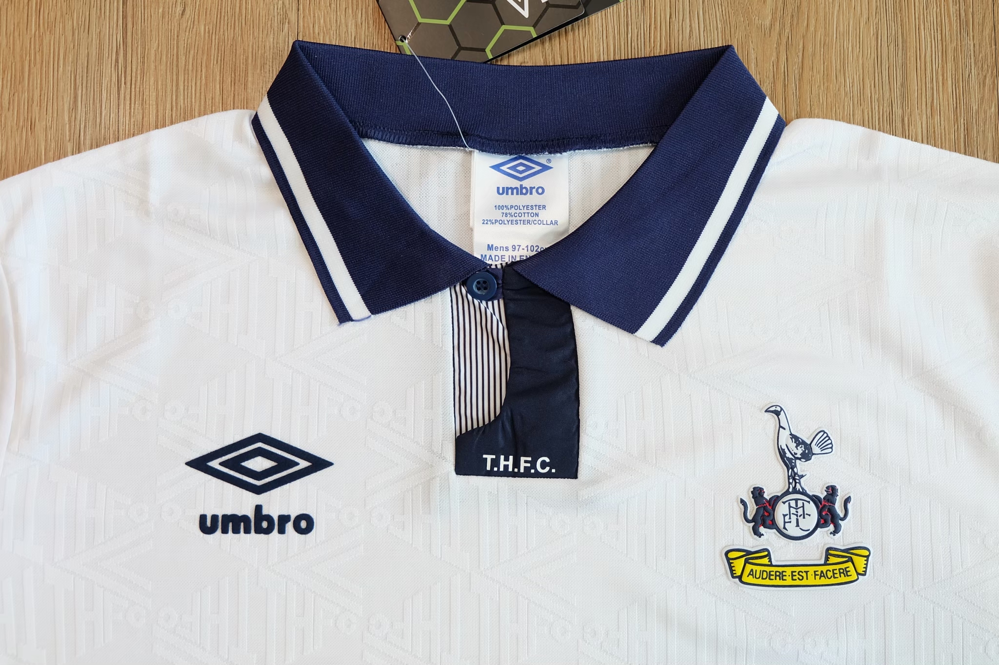 Tottenham Hotspur 1993/94 Home Umbro Retro เสื้อบอลย้อนยุคสเปอร์ เสื้อบอลย้อนยุคท็อตแนม ฮ็อทสเปอร์