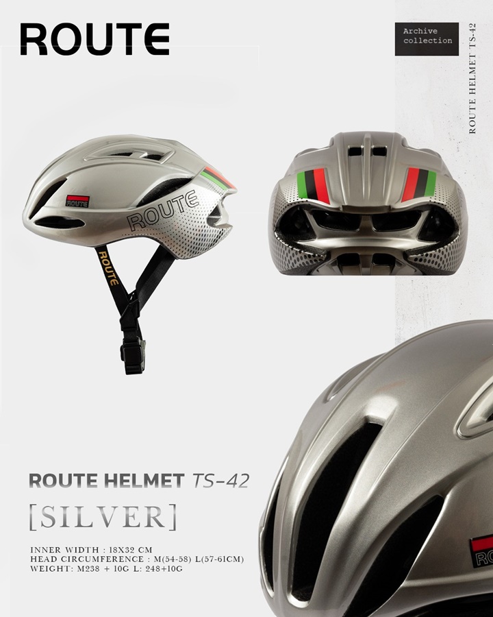 หมวกจักรยาน ROUTE HELMET รุ่น TS-42 Asian Fit