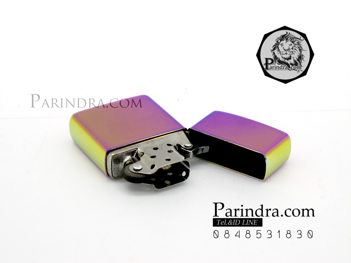 ไฟแช็คน้ำมัน ลายสีรุ้งอะโนไดซ์ เติมน้ำมันรอนสัน