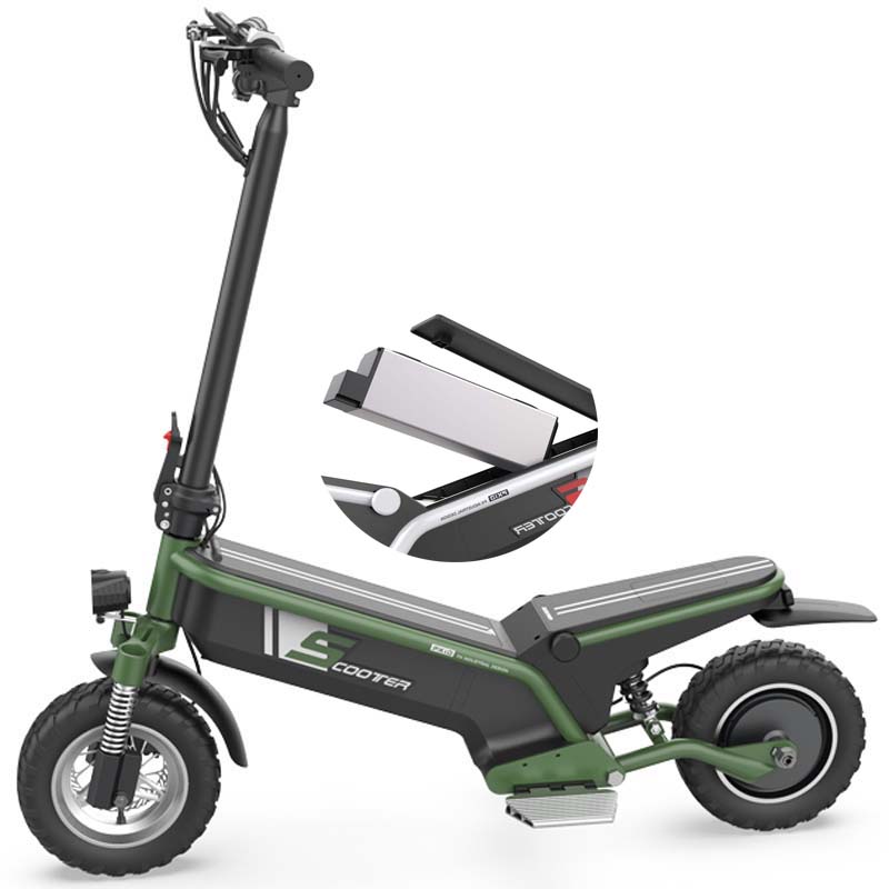 สกู๊ตเตอร์ไฟฟ้า PXID F1 ELECTRIC SCOOTER โช๊คหน้า+หลัง มอเตอร์ 500 วัตต์ ความเร็วสูงสุด 45กม./ชม, 10Ah 48V (30กม.) เดินทางได้ 30-40 กม.