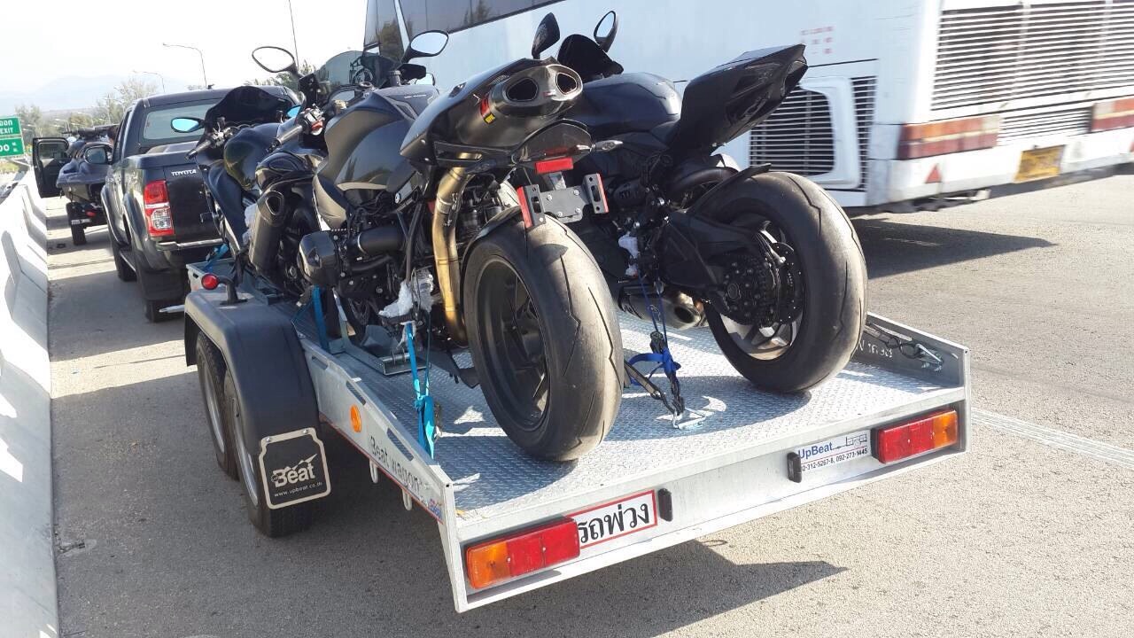 รถพ่วง อัพบีท UPBEAT Dirt Bike JR. BIKE rail motorcycle trailer, 2 BIKES