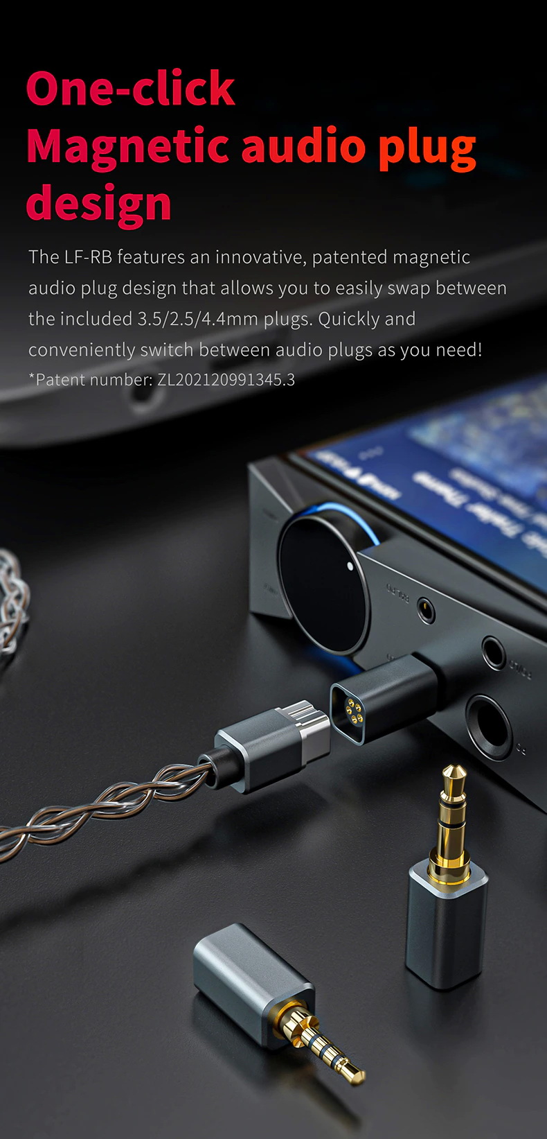 ขาย FiiO LF-RB สายอัพเกรดหูฟังชุบเงินผลึกเดี่ยว ถอดเปลี่ยนหัวแจ๊คได้