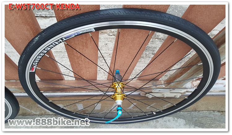 ชุดล้อเสือหมอบ TUNDERBIRD 700C พร้อมยาง KENDA 700X26C ,E-WST700CT