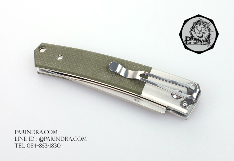 ขายมีดพับสปริง Ganzo กานโซ่ รุ่น Ganzo G7361 GR ด้าม G10 ด้ามสีทหาร ของแท้ 100%