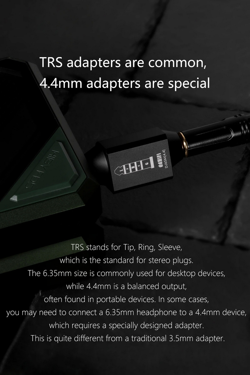 DD DJ65M(4.4) อะแดปเตอร์แปลง 6.35 mm เป็น 4.4 Balanced สำหรับต่อกับเครื่องเสียง