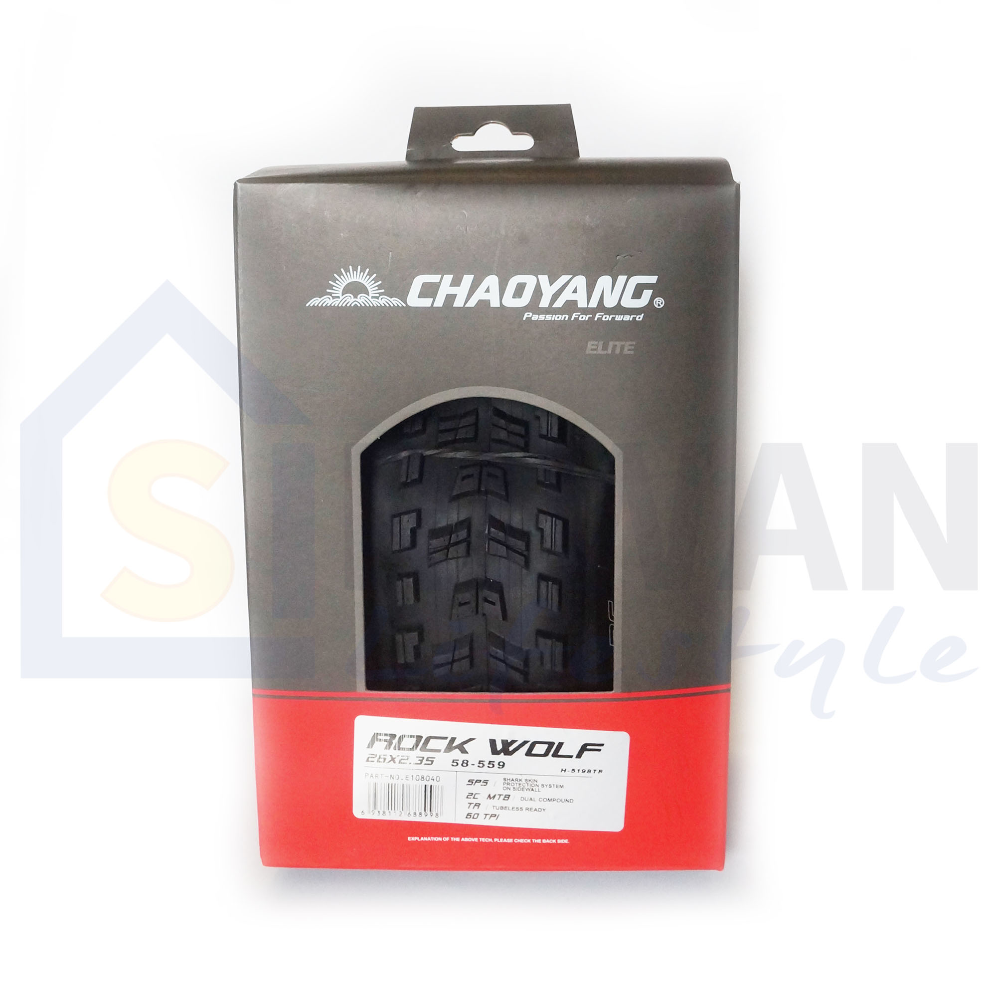 CHAOYANG Rock Wolf รุ่น E108040 ยางนอกจักรยานเสือภูเขาแบบพับได้ ขนาด 26x2.35