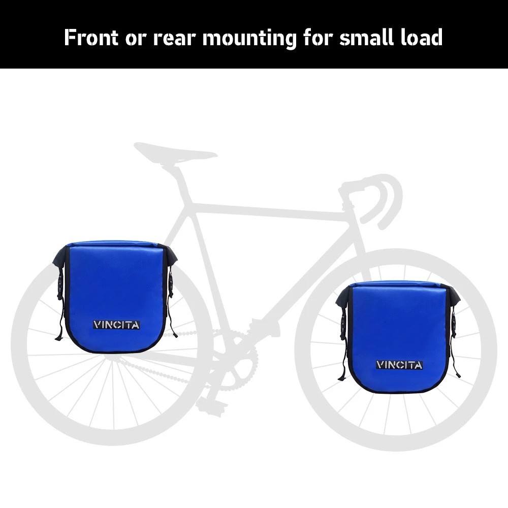 VINCITA B050WP-V กระเป๋าแพนเนียร์กันน้ำเล็ก *ราคาสำหรับ 1 คู่" วางบนตะแกรงหน้าหรือหลัง