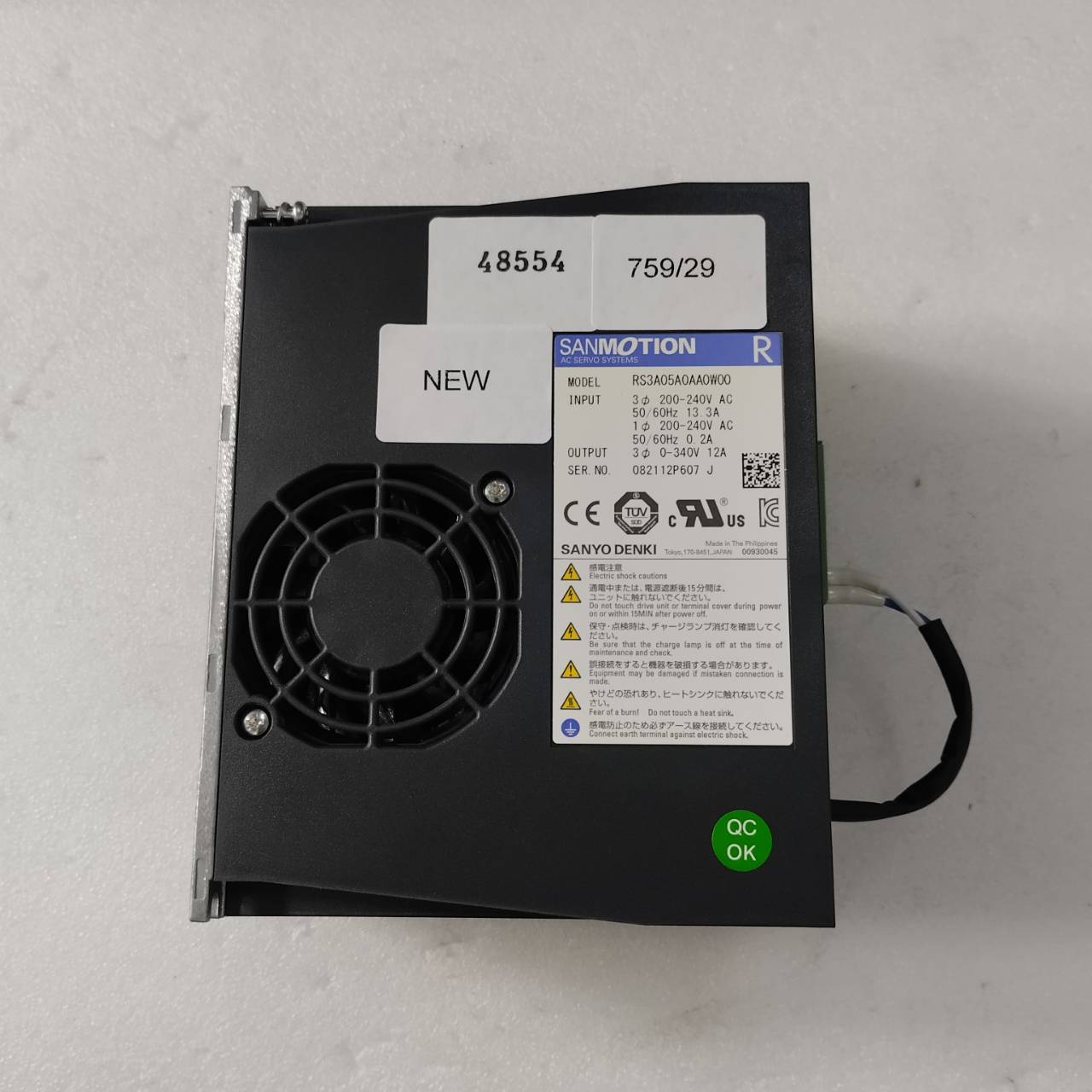 RS3A05A0AA0W00 SERVO DRIVE " SANYO DENKI "