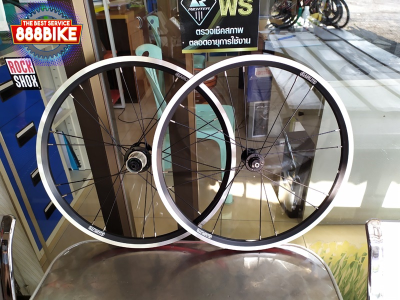 ล้อมินิ ริมเบรค AIRLITE 406 20" Super Light Aluminum Wheelset / 16ซี่, 74mm/130mm. (Dahon)