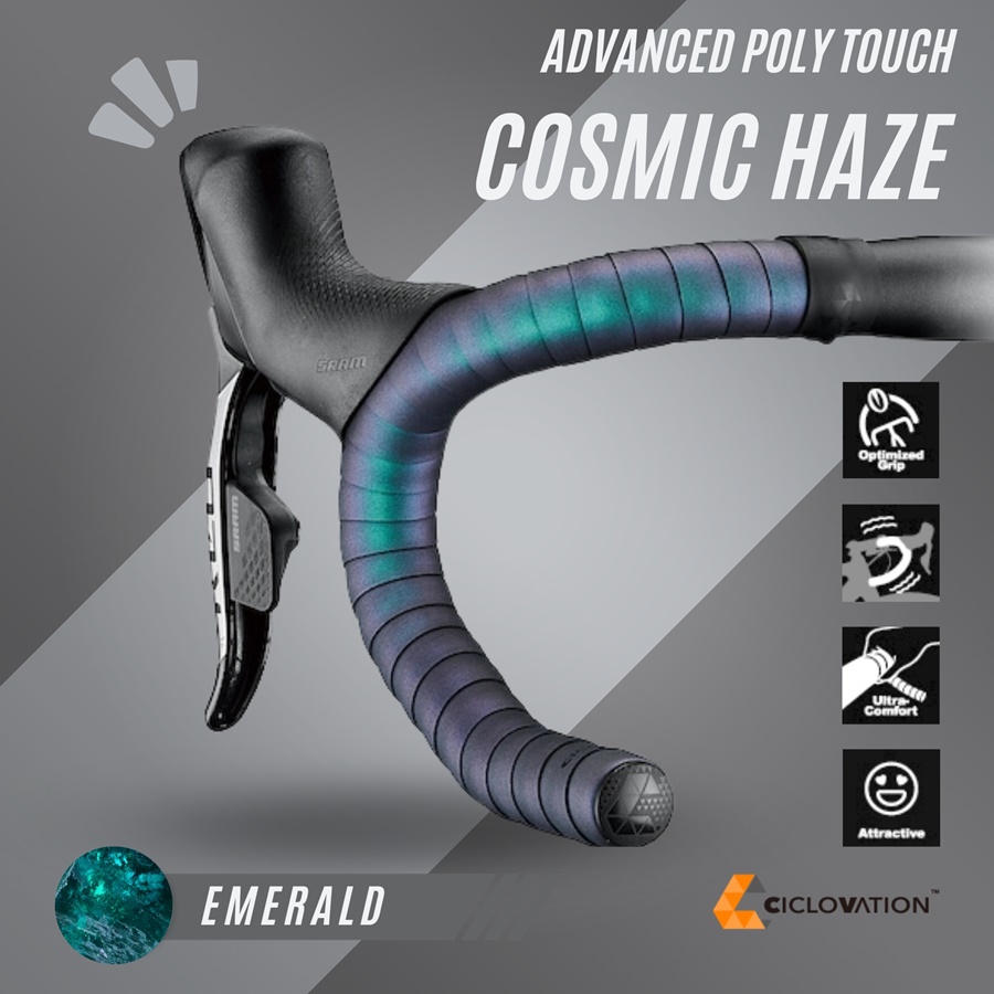 ผ้าพันแฮนด์ CICLOVATION ADVANCED POLY TOUCH - COSMIC HAZE BAR TAPE