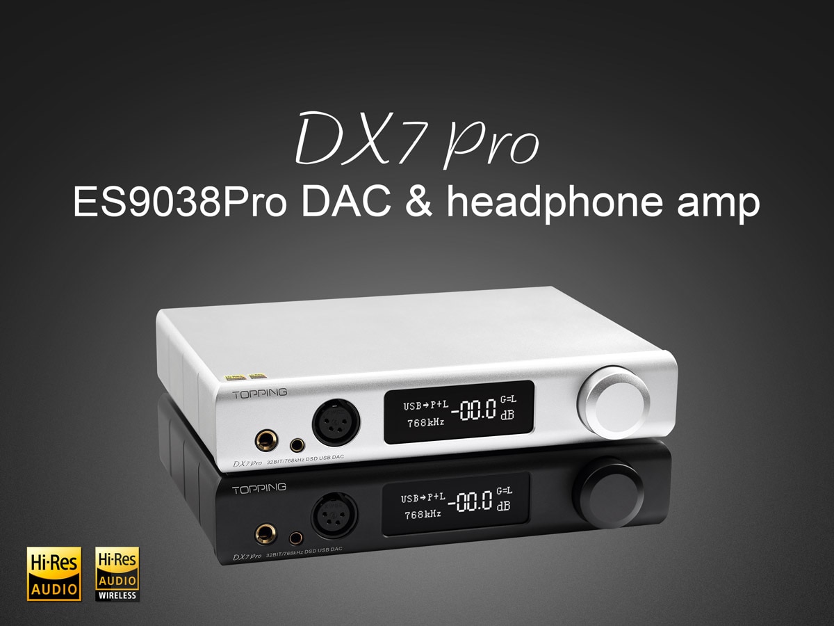 TOPPING DX7 Pro DAC/AMP ตั้งโต๊ะรองรับ Bluetooth 5.0 , 32BIT/768kHz , DSD1024