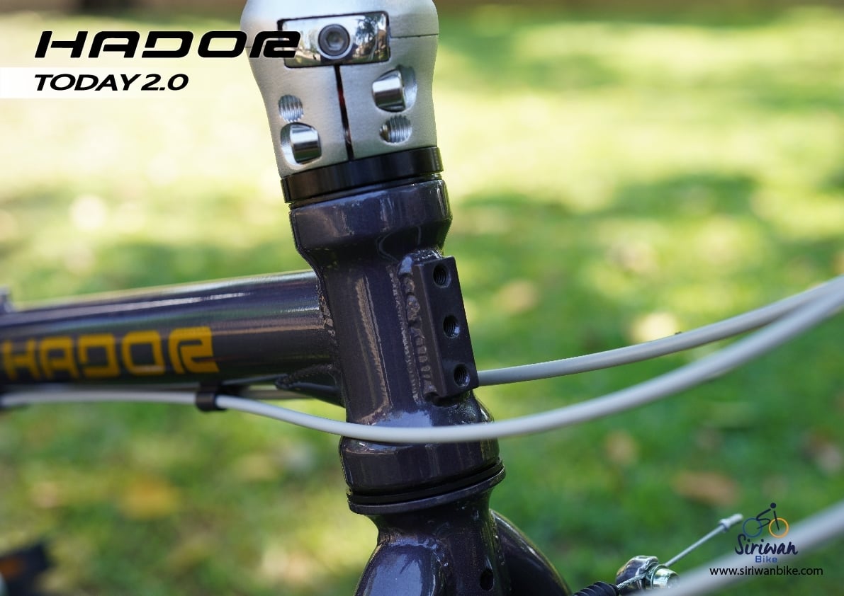 จักรยานพับได้ HADOR TODAY 2.0 Folding bike ล้อ 20" ชุดเกียร์ LT-Woo A5 9 สปีด เฟรม CHROMOLY