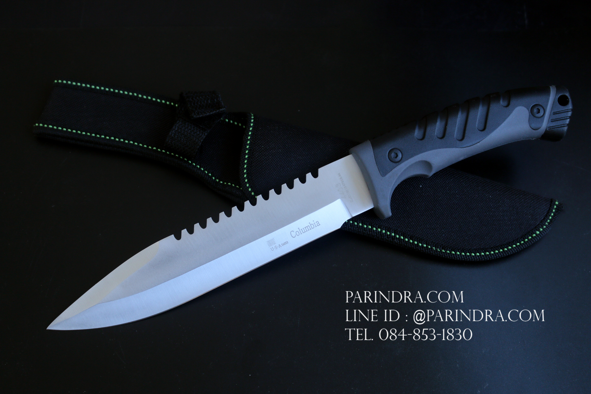 มีดใบตาย Columbia Recon สีเงินแสตนเลส รุ่น 4403