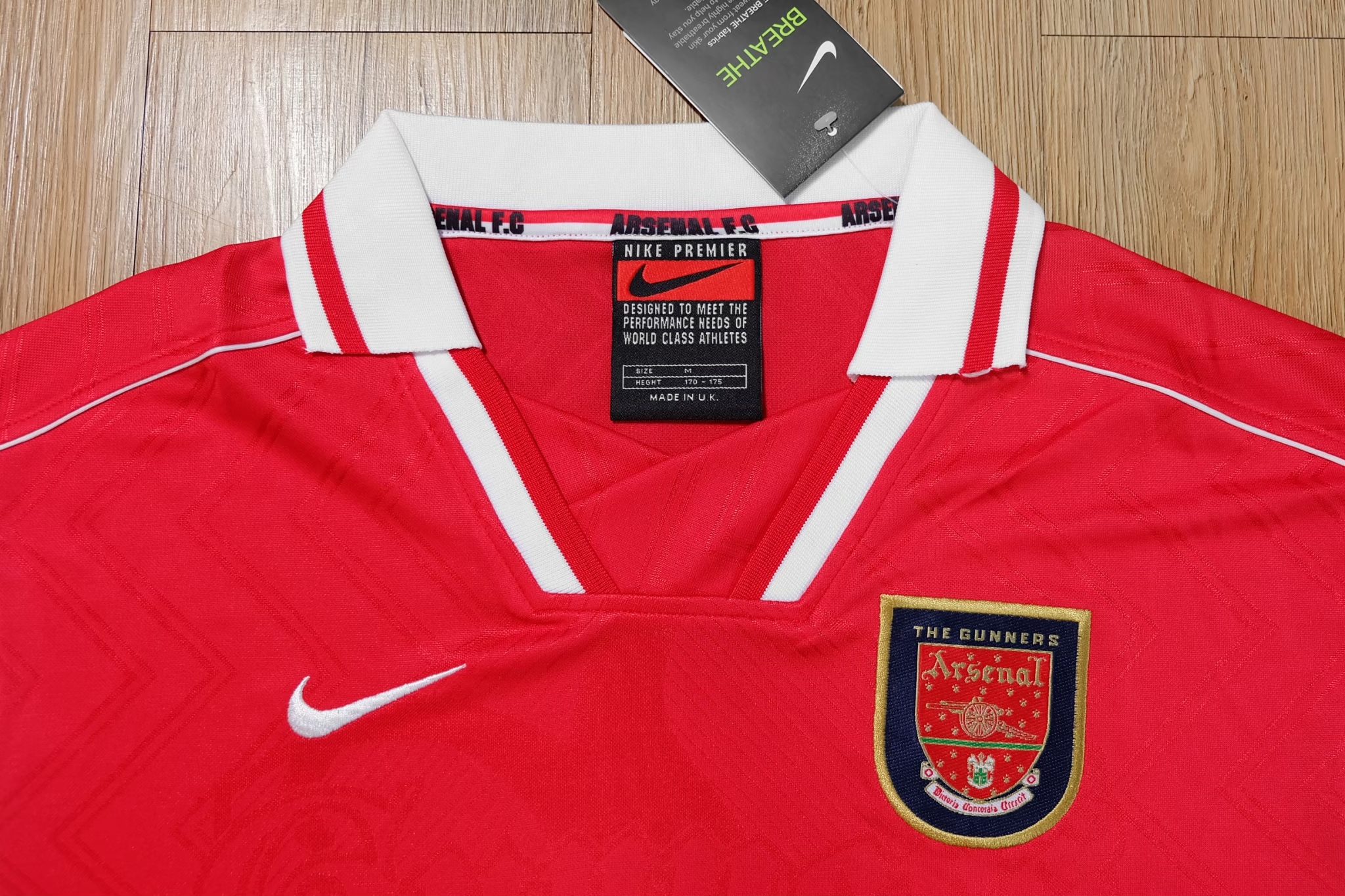 Arsenal 1997/98 Home Vintage Jersey เสื้อฟุตบอลอาร์เซนอลย้อนยุค JVC