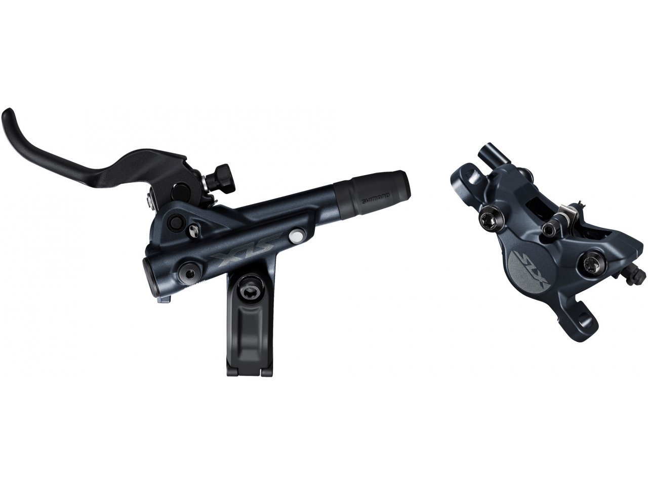 SHIMANO ชุดดิสเบรค SLX หน้า, BL/BR-M7100, รุ่นแผ่นเบรค RESIN มีปีก, 1000MM